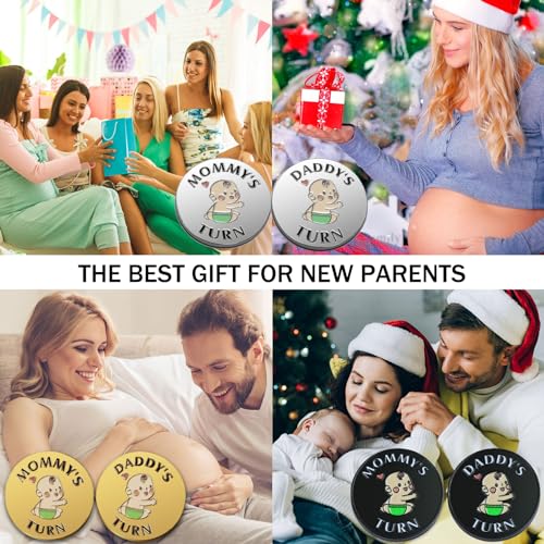 Image of Funny New Parents Decision Gift,Pregnancy Gifts New Dad Mom Gifts,New Parents Gifts for Couples Halloween Thanksgiving Christmas Gift for First Time to be Moms Dads Daddy Mummy Double Sided