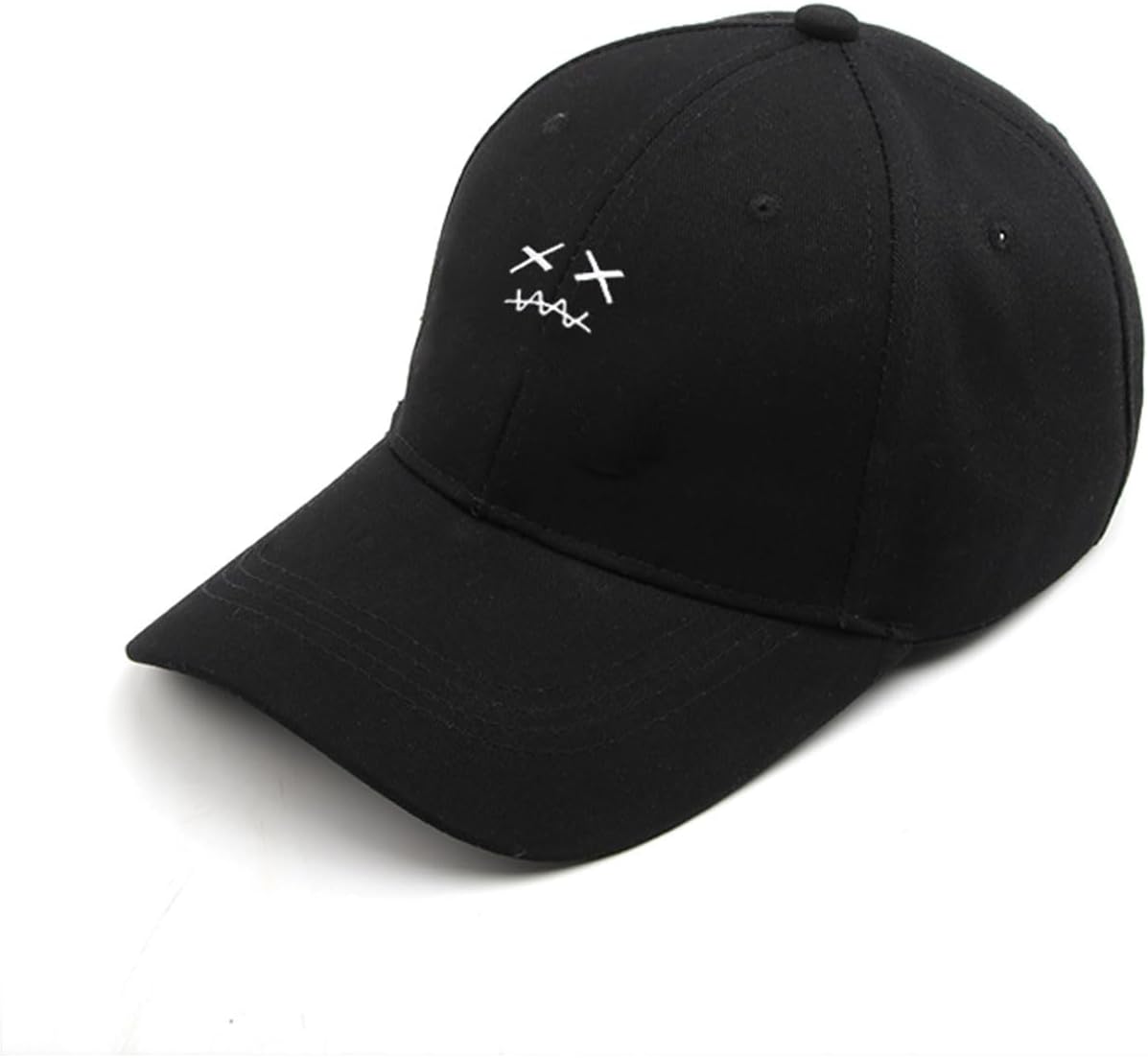 Unisex Black & White Baseball Cap-Hip Hop, Gothic, Punk Rock Streetwear Snapback Hat-Adjustable Funny Hat - Image 4