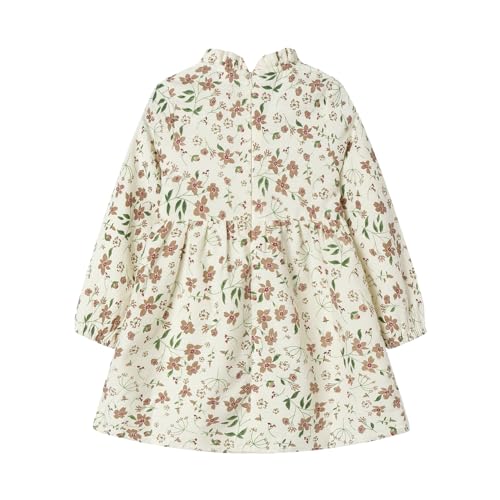 Mud Kingdom Fashion Little Girls Floral Dress Long Sleeve Ruffled Cute Spring Autumn2