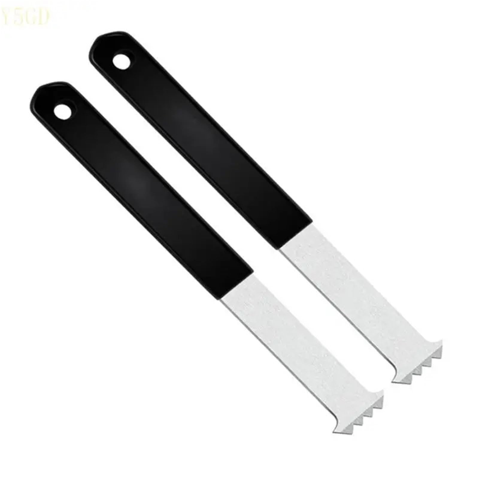 2 Pieces Nonslip Rubber Handle Pavement Extraction Tools Pavers Pullers Extractor Block Remover Lifter Paving Scraper for Blocks