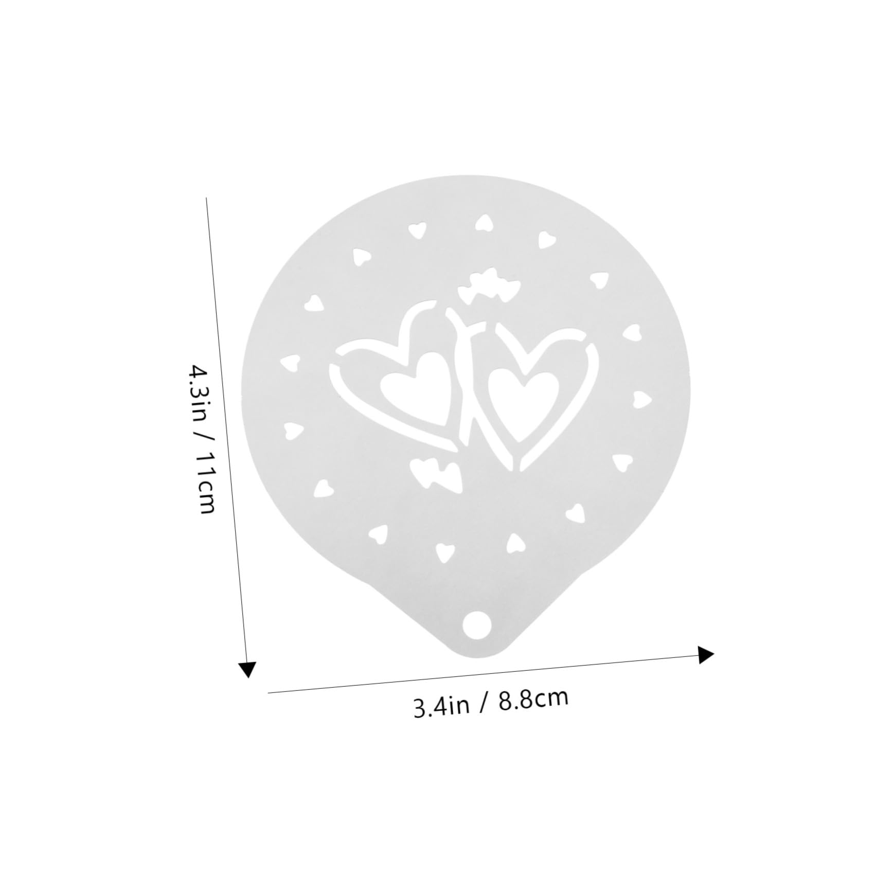 Cabilock 6 Pc Set Cake Stencil Templates Cake Decorating Mother's Day Fondant Cupcake Baking Stencils