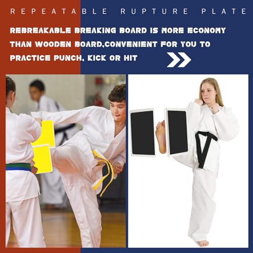 Jecery Rebreakable Punching Board Rebreakable Boards Martial Arts Taekwondo Karate Mma Ninja Training Practice Eva Boxing Equipment Karate Breaking Board For Kids Adults thumb #4