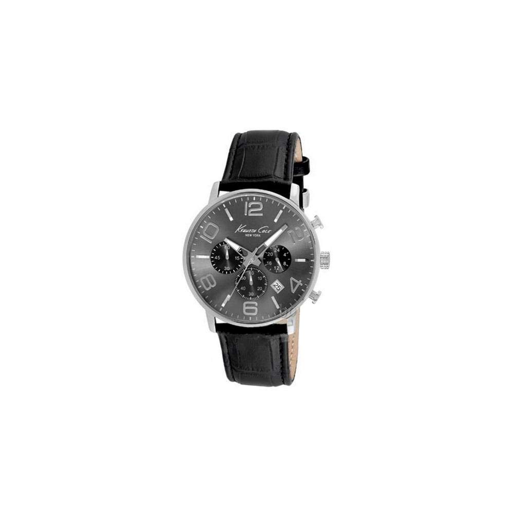Kenneth Cole Men's Quartz Analogue Watch with Leather Strap IKC8007