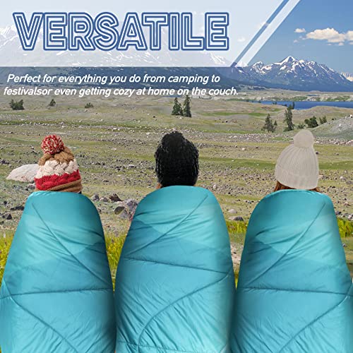 Glorsign GLORSIGN-5 Outdoor Puffy Camping Blanket, Lightweight Down Alternative Puffy Printed Camping Large Ultra Warm Hammock Top Quilt Waterproof Blanket thumb #5