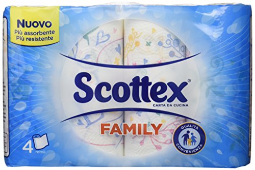 Scottex Casa Family Carta da Cucina, 4 Rotoli