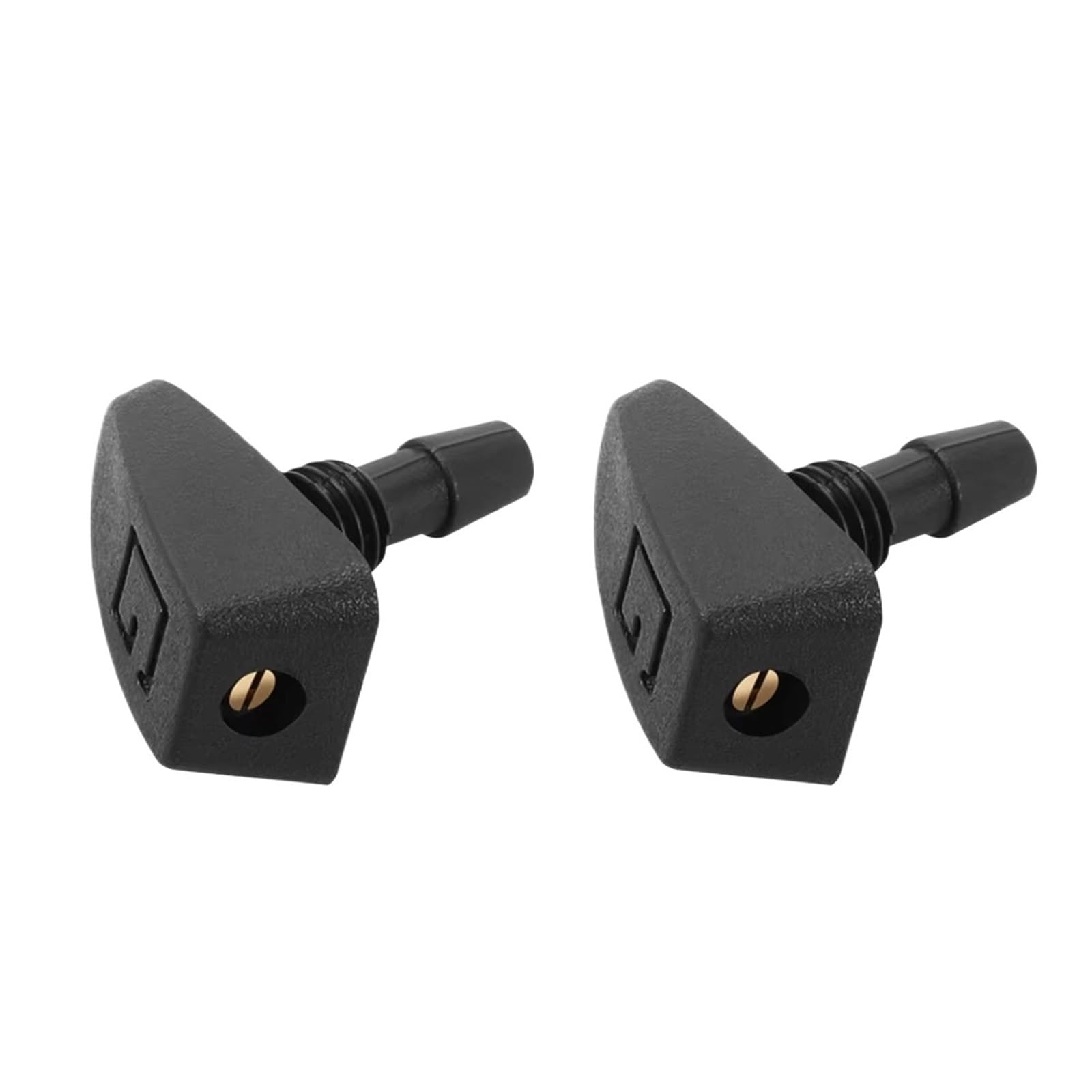Zhlouytg One Color 2 Pcs Of Wiper Nozzle Universal Front Hood Spray Kit 1 Set Cover Washer Sprinkler Fan Outlet Adjustable Front Windshield Spray Nozzles Washer Jet Kit