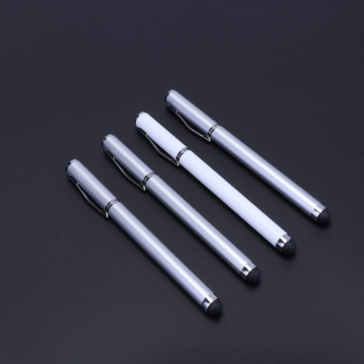 HEMOTON 2 Set 2 in 1 Penna Stilo Capacitiva Per Tablet Telefoni Touch Screen Antigraffio Leggera Compatibile 10 Pezzi*2