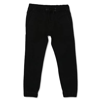 Urbano Juniors Boy's Black Slim Fit Stretchable Jogger Jeans