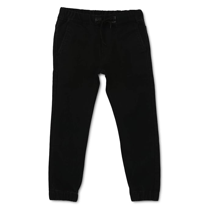Urbano Juniors Boys Black Slim Fit Stretchable Jogger Jeans
