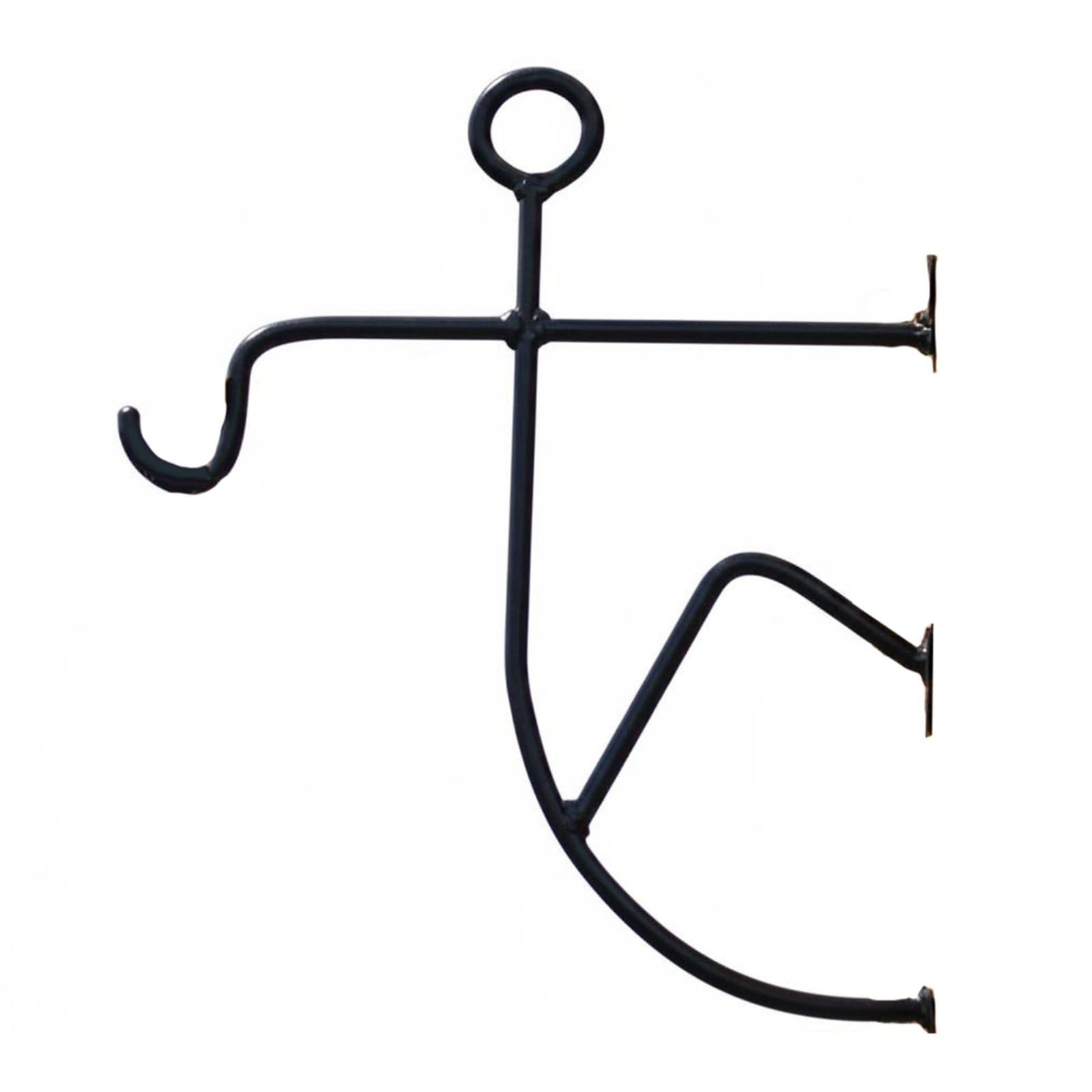 Artistic Design Fisherman Plant Hook Strong Support Stick Figure Wall Hanger Heavy Duty Decorative Metal Bracket for Home Decorators, Gardeners, Balcony, Patio, Garden, Yard, B-image-25