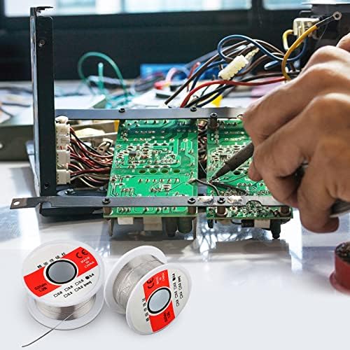 Miniatura 3 de Soldadura, soldadura de alambre de soldadura de uso general con núcleo de colofonia para reparación eléctrica, estaño de flujo de soldadura 1.76 oz