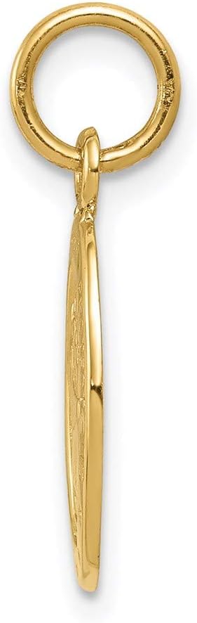 Saint Christopher Medal Charm Pendant 14k Real Yellow Gold (Weight: 0.81 GM, Length : 21 mm, Width: 9.75 mm)