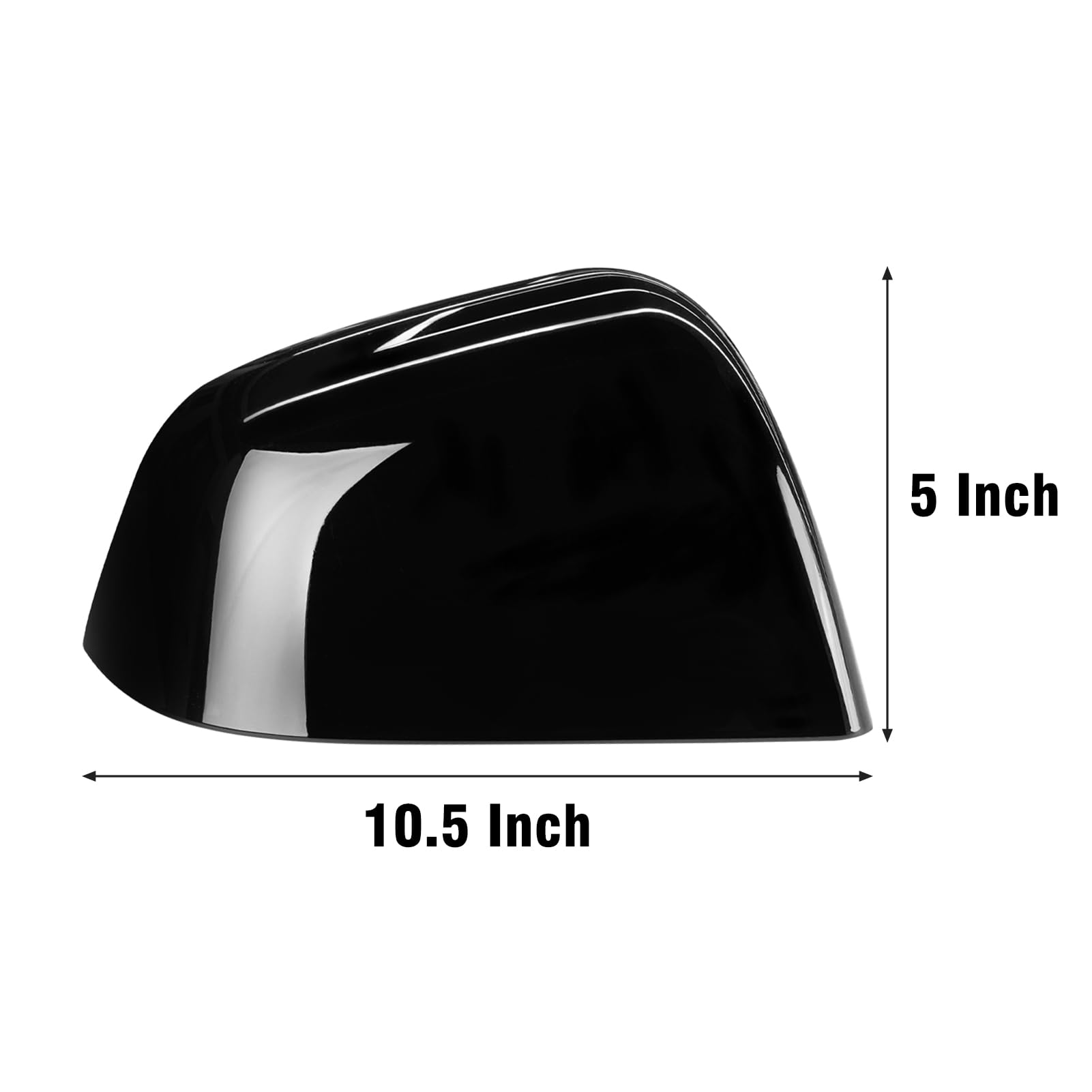 TTCR-II Copertura Specchietti Compatibile con Tesla Model Y Calotte Specchietti Lato Passeggero 2020 2021 2022 2023 2024 Tappi Specchietti per Model Y Accessori （Nero-Destra）