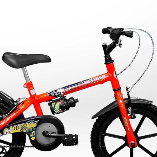 Bicicleta Infantil Aro 16 Dino Laranja Neon, Track Bikes