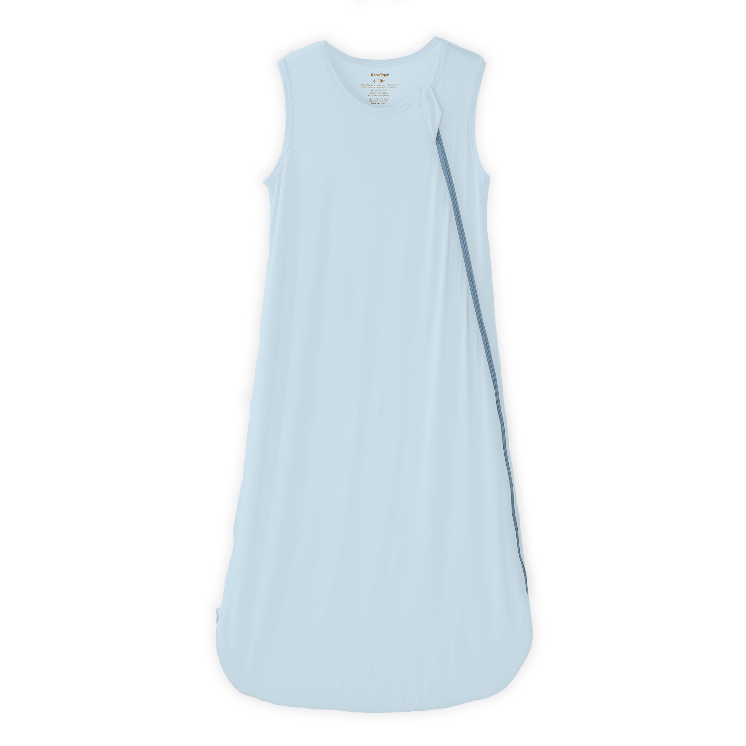 Baby Bamboo Sleep Sack - 0.5 TOG Organic Sleeveless Wearable Swaddle Blanket Bag for Boy Girl - for 68-74°F Room