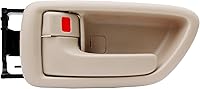 Vista 13 de Gledewen Manija de puerta interior con bisel, compatible con Toyota Avalon Sequoia Tundra 2000-2007 (solo cabinas de tripulación), gris