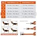 HEELE Hundegeschirr, Hundegeschirre mittelgroße Hunde mit Griff reflektierendes Hundegeschirr gepolstertes Brustgeschirr No Pull Geschirr Hund Verstellbar, Blume-Orange, L