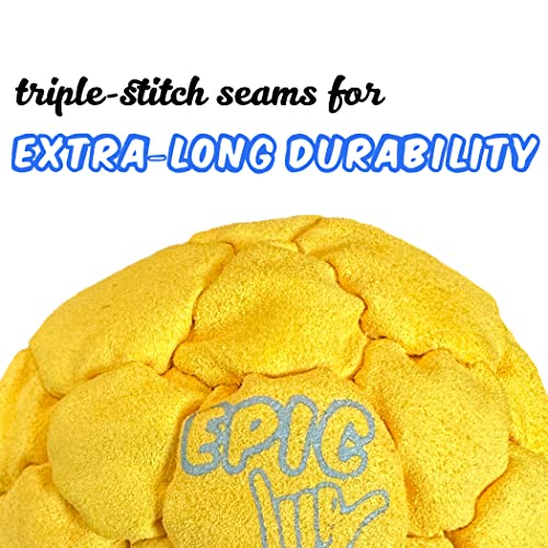 Epic Hacky Saks Classic Footbag Hacky Sack Balls For Adults And Kids Yellow #TOP3