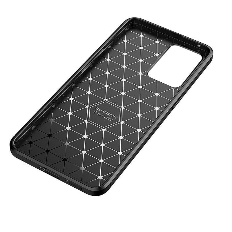 Image of Hybrid Carbon Fiber Back Case for Reno 7 5G (Black)