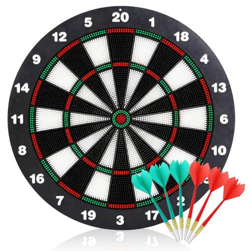 Cible de fléchettes pour fêtes et réunions de famille avec support stable