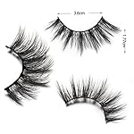 DYSILK Lashes False Eyelashes - Eye Lashes Mink Lashes 5 Pairs 6D Lashes Pack Fluffy Lashes Fake Eye Lashes Natural Look Wispy Eyelashes Strip Lash Faux False Eyelashes Extensions Kit | 001-15mm - Image 4