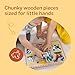 Melissa & Doug Farm Animals Sound Puzzle - Wooden Peg Puzzle with Sound Effects (8 pcs)