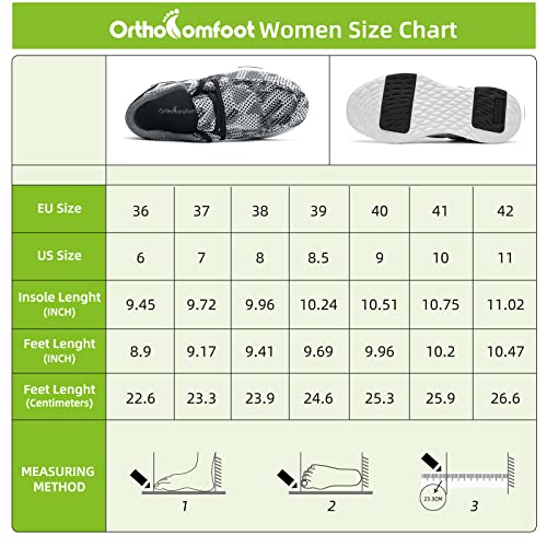 Orthocomfoot Women Comfortable Walking Shoes For Diabetic, Slip On With Arch Support, Pain Relief For Dressy Style, Best Orthopedic Loafers Shoes For Standing Camouflage 8.5 #TOP2