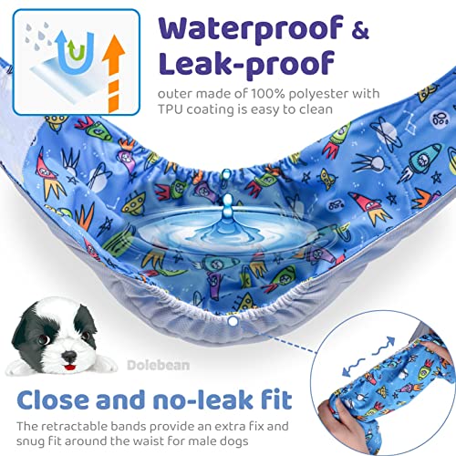 Dog Diapers Male Puppies Belly Bands Reusable Wraps With Highly Absorbent Washable No Leak Nappies Soft And Comfy For Small Medium Large Dogs, Male Doggies Diapers Astronaut M #TOP2