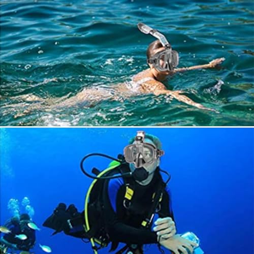 Cubierta de snorkel y equipo de buceo con gafas de natación integradas 2