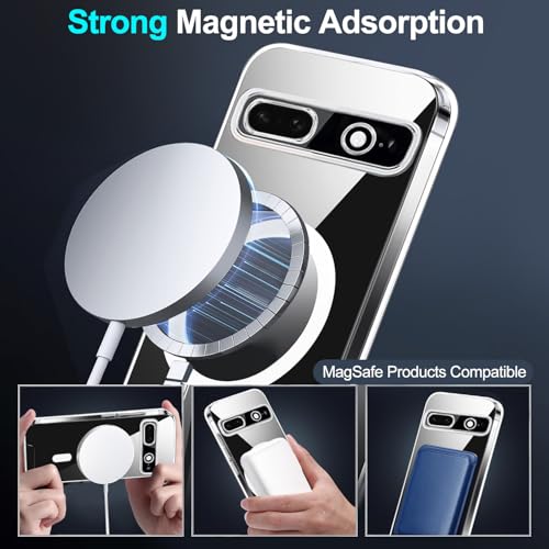 Coqinen Magnetic Mobile Phone Case for Google Pixel 7A 5G Case Compatible with MagSafe - Image 3