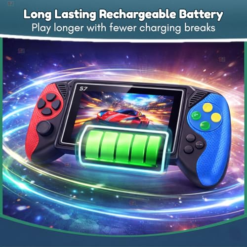 Image of Toy Imagine Portable Retro Handheld Game Console for Kids | 3.5 inch Color Screen Classic Gaming with Preloaded 620 Games | Built-in Power Cell, TV Output | Video Games Player 𝐋𝐢𝐦𝐢𝐭𝐞𝐝 𝐓𝐨𝐝𝐚𝐲