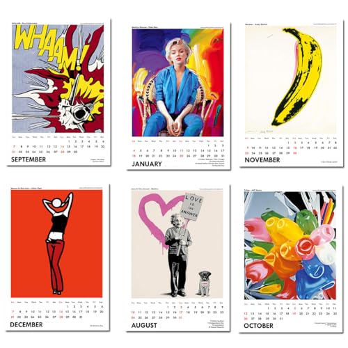 Image of Tallenge - 2026 Wall Calendar - Pop Art Collection - 12 x 17 Inches for Home & Office (Paper, Wall Calendar)