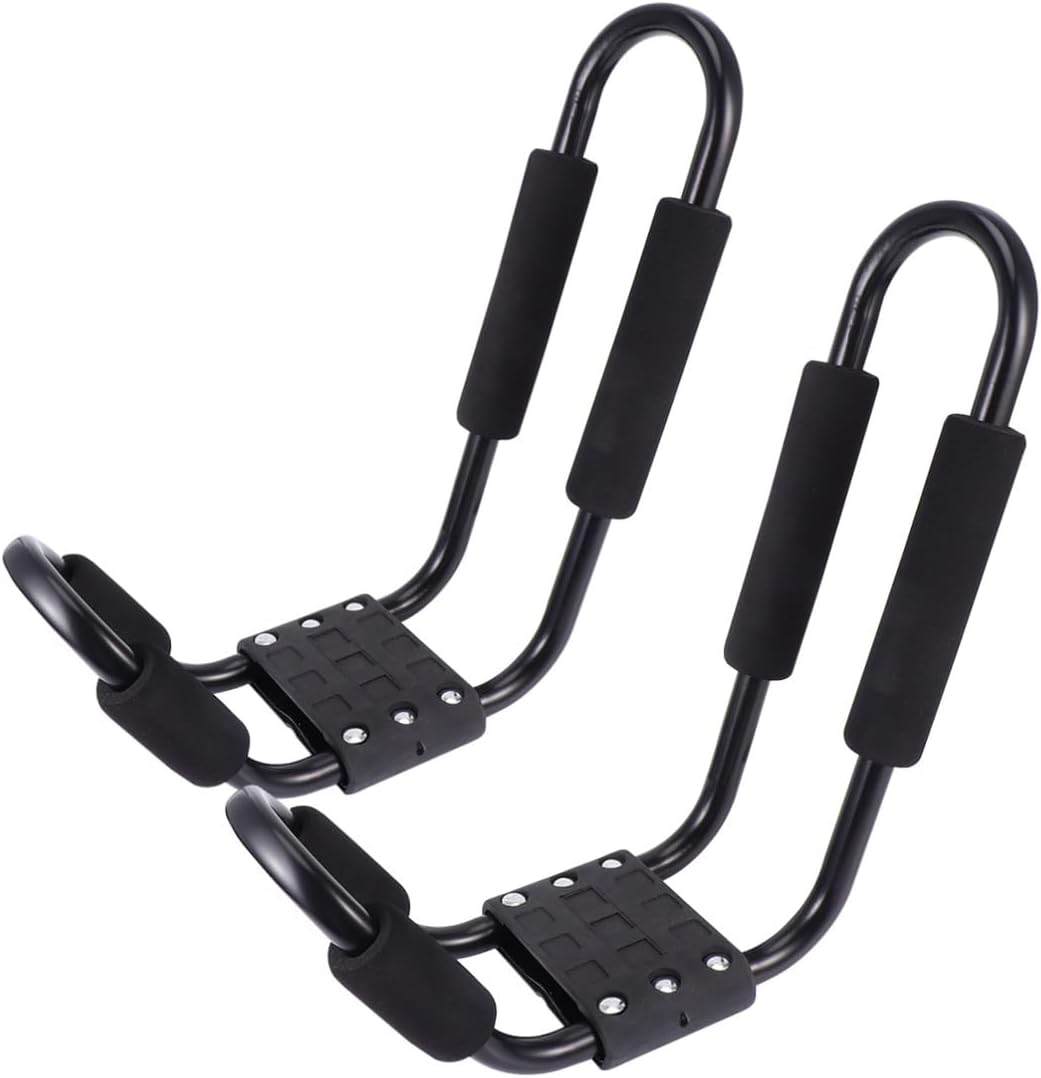 GLEAVI 2pcs Detachable Kayak Roof Rack for SUV Car Rooftop Luggage Shelf Kayak Carrier Frame for Outdoor Canoe and Ski Board Transport