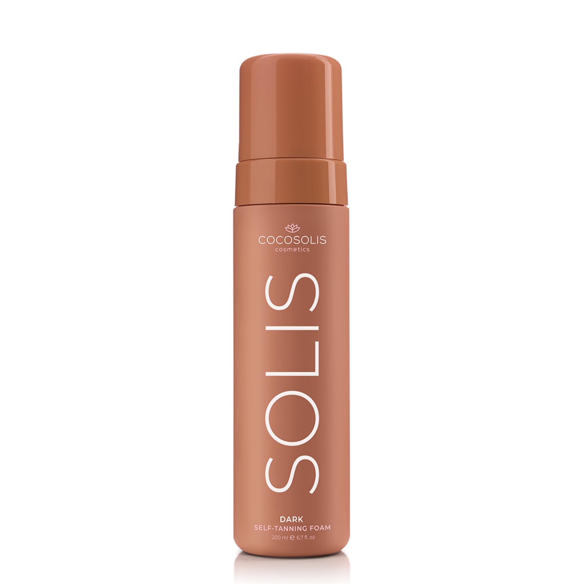 COCOSOLIS SOLIS Dark autobronzant foncée visage et corps, mousse pour un bronzage riche, naturel et longue durée, au DHA végétal (200 ml)