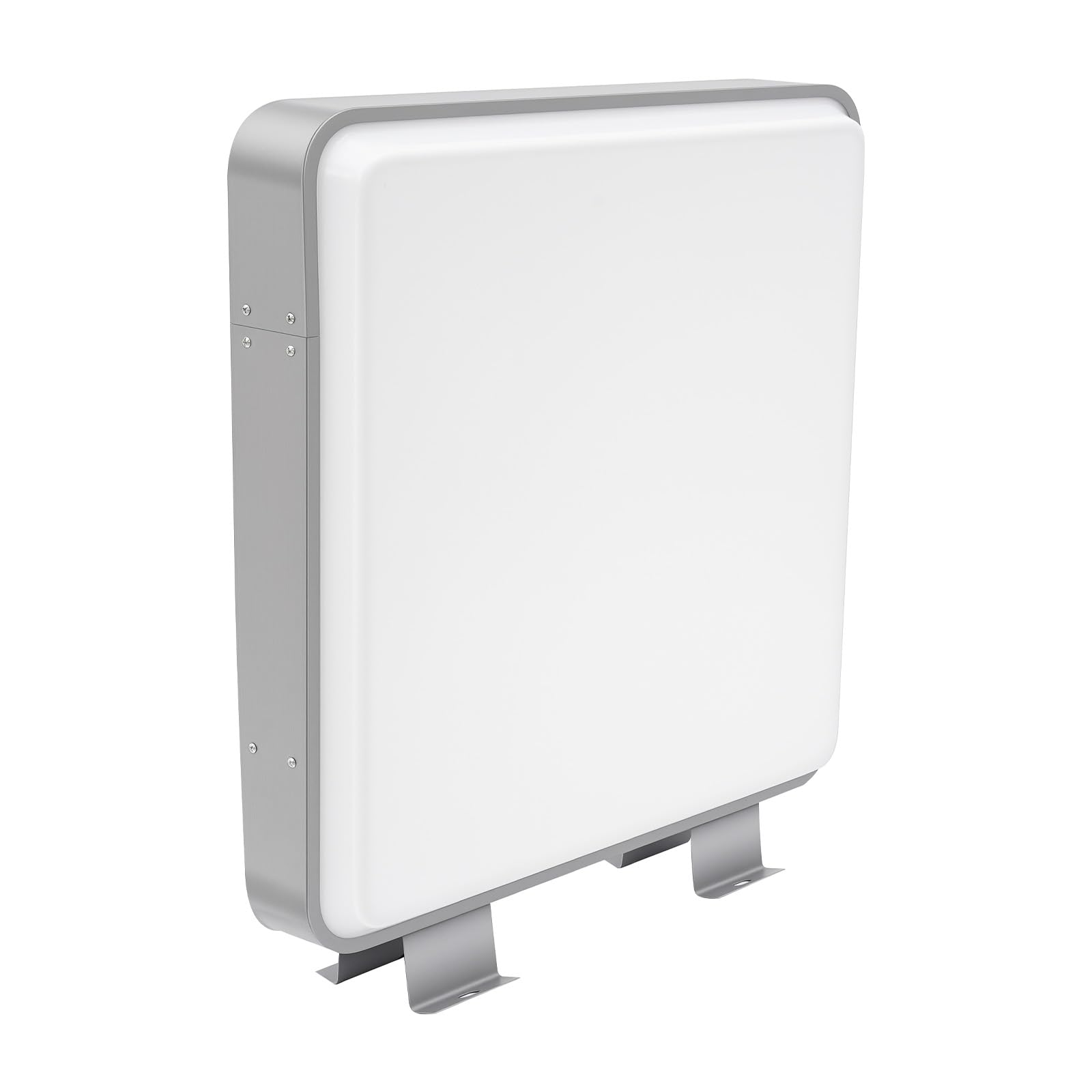Caja de luz LED de 60 x 60 cm, doble cara, impermeable, 16 W, para supermercados y tiendas, cartel publicitario cuadrado con 1600 lm (IP65, blanco)