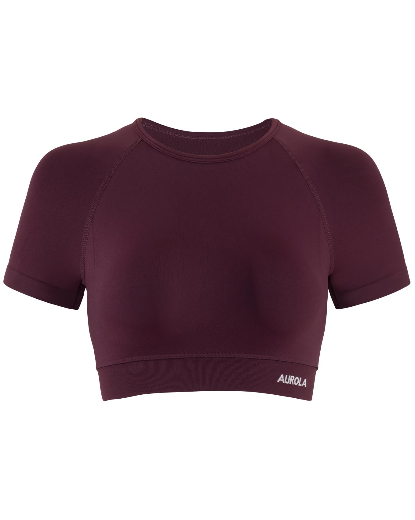 AUROLA Influence Women Crop Top Short Sleeve Compression Workout T-Shirt
