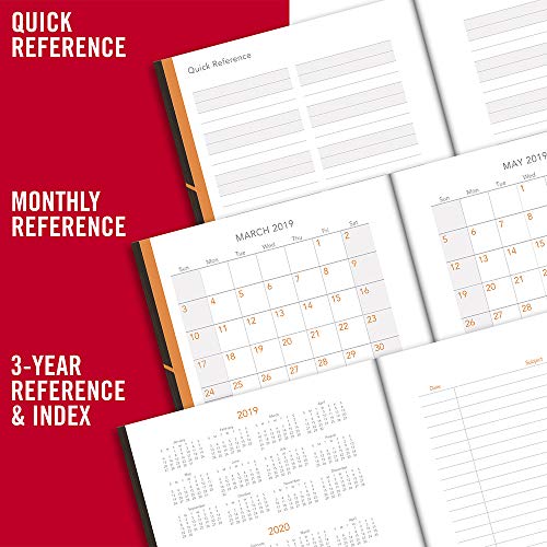 At-A-Glance 2019 Daily Planning Notebook, Plan.write.remember., 6" X 9", Medium, Brown (70620130) #TOP4