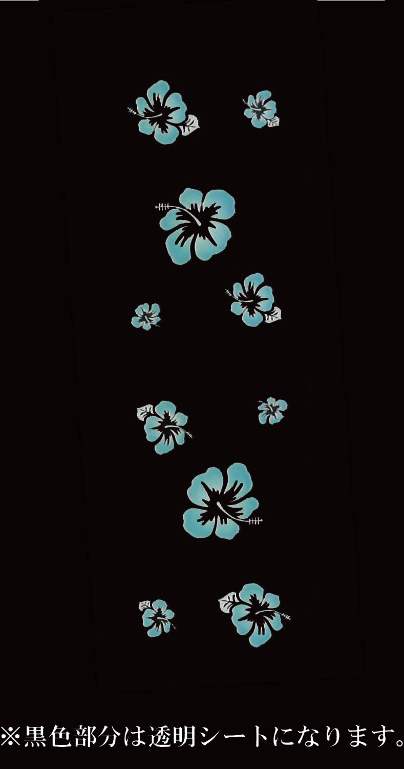Toyo Mark Seisakusho 2986 Hibiscus Luminous Sticker, Glow in the