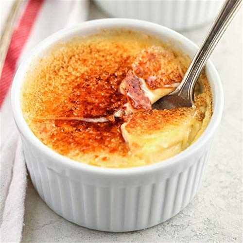 Ramekin Ramequim Canelado em Cerâmica Branco 8 cm - 100 ml