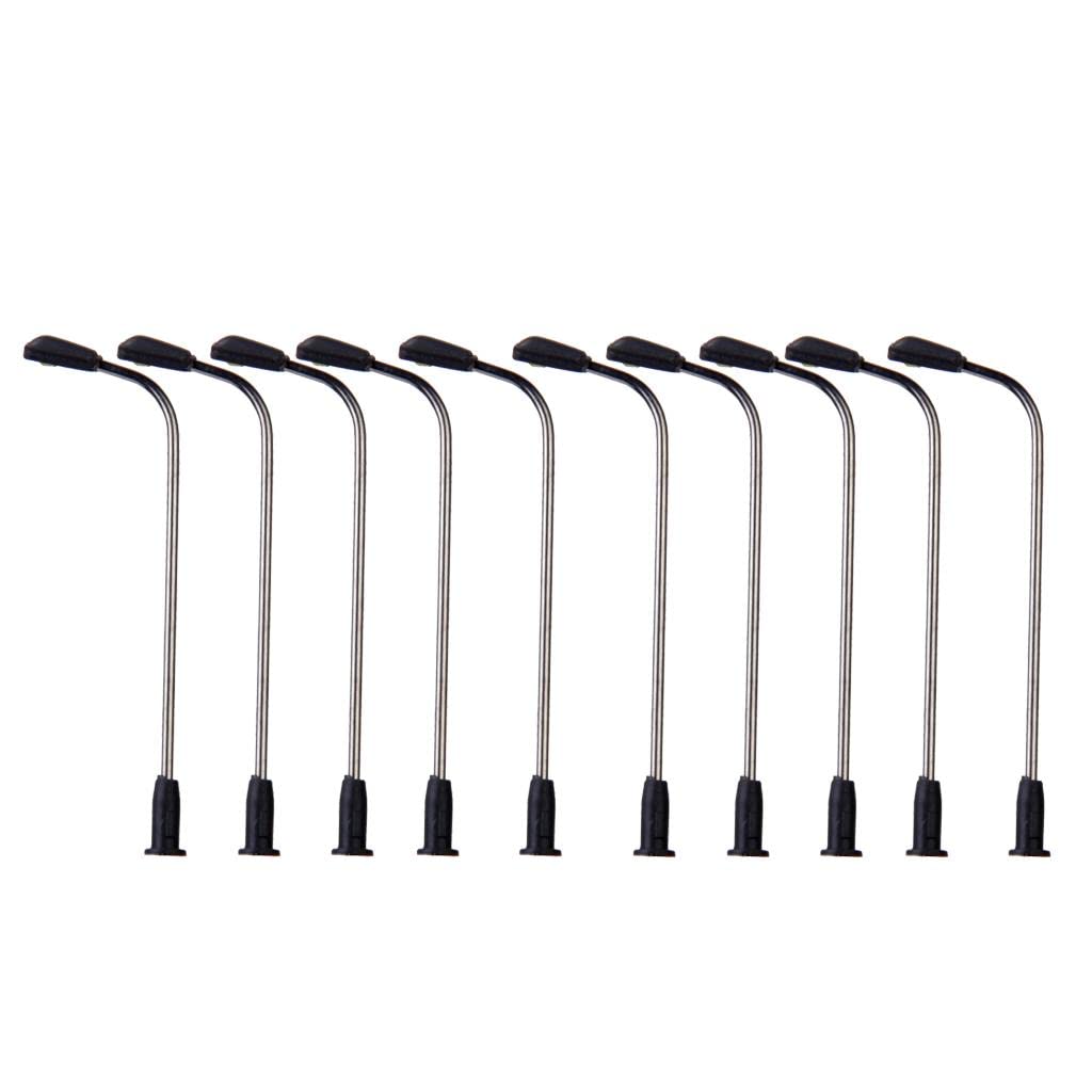 Loom Tree 10 x Model Street Lamp Lights Single Head for Model Layout Train Scenery