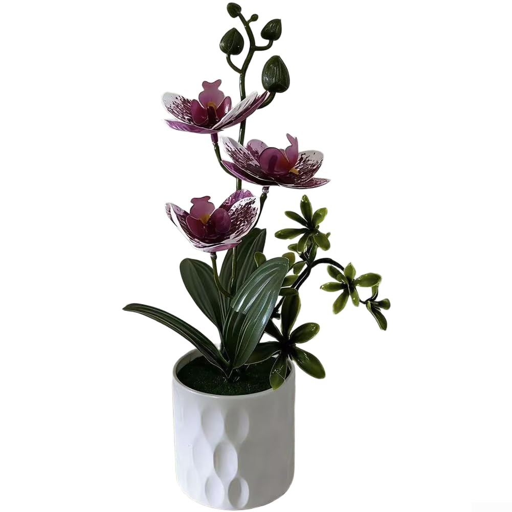 Startbuymore Artificial Orchid Arrangement Mimicking Real Phalaenopsis
