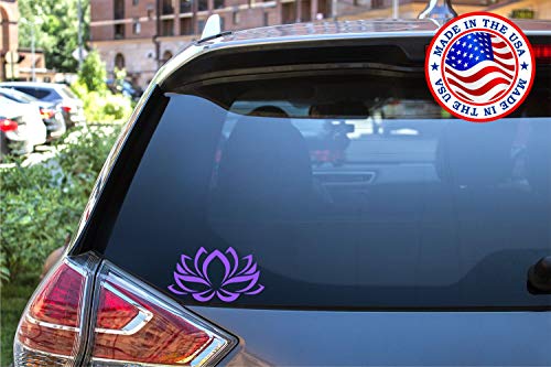 Sunset Graphics & Decals Lotus Flower Decal Vinyl Car Sticker Floral | Cars Trucks Vans Walls Laptop | Light Purple | 4.75 Inches | Sgd000073B #TOP2