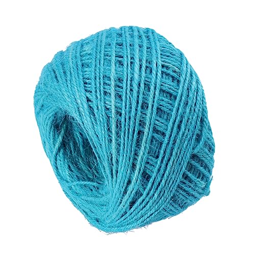 NUOBESTY Corda Di Juta Naturale Colorata Fili Per Progetti Fai Te Decorazioni Per Matrimoni e Feste Per Giardinaggio e Artigianato Blu Lago