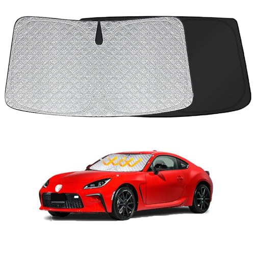 トヨタ との互換性あり GR86 2代目 ZN8型 フロントサンシェード フロントガラスサンシェード 遮光性良好 車種専用 UVカット 日焼け防止 断熱 カスタマイズパーツ インテリア 内装パーツ 取り付け簡単 収納袋付き 2021.10〜現在