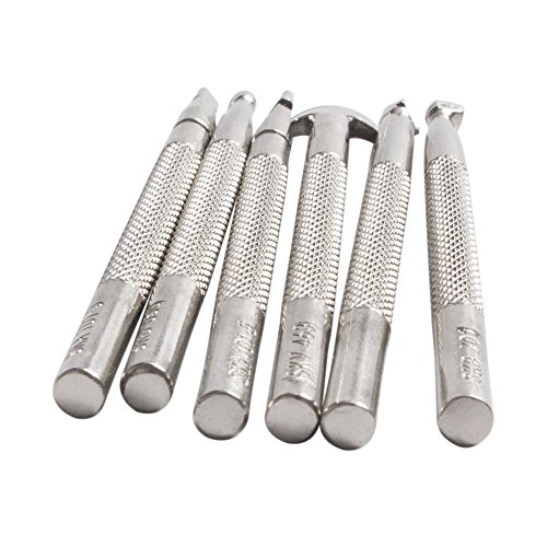 6pcs DIY Leather Working Saddle Making Tools Kit Leathercraft Tools Set for Leather Craft Working