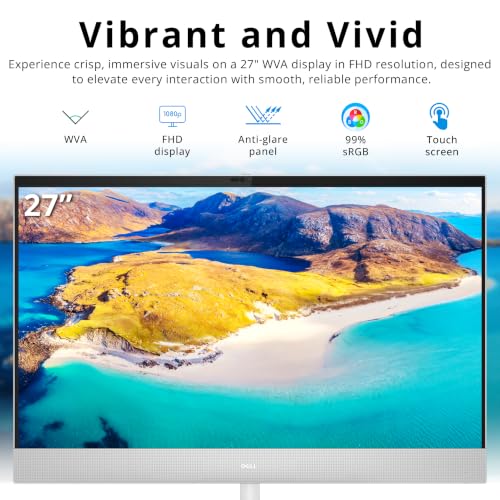 Image of Hotface Customized Desktop, Created Using Dell 27 inch FHD Touchscreen All-in-One Desktop, Intel Ultra 7 355, 16GB /32GB /64GB RAM, 1TB /2TB /4TB SSD, Wireless Keyboard & Mouse, Copilot+ PC, Win 11, White