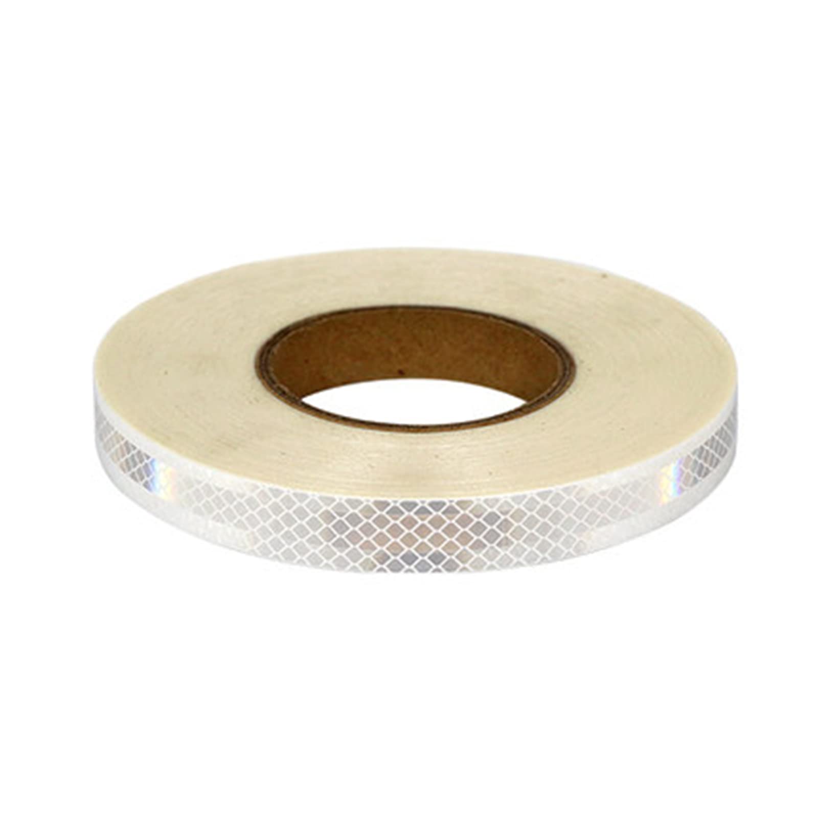 Cinta reflectante, Cinta adhesiva de seguridad alta viscosidad, impermeable, con advertencia peligro y precaución for exteriores, 0,8 pulgadas por 148 pies(White)