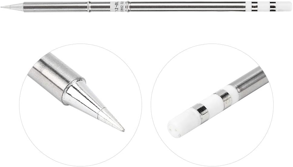 Walfront T12 Soldering Iron Tip T12‑BL Soldering Tip Electronic Solder Iron Accessories Soldering Kit High Temperature 70W