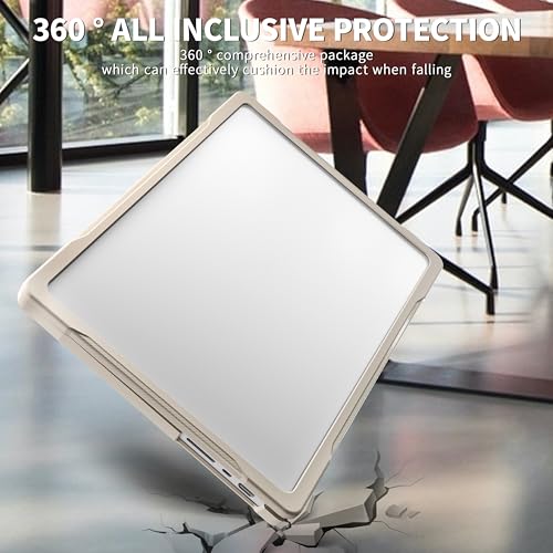 Funda MacBook Air 13 antihuellas con doble capa rígida de plástico resistente caqui 5