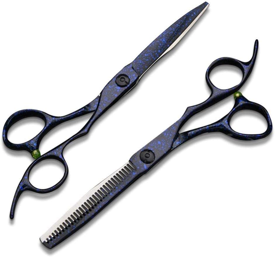 Ciseaux de coiffure 15,2 cm avec poignée rotative et pochette